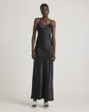 Quince Women's Maxi Slip Dress In Black