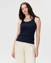Quince Women's Micro-rib Scoop Neck Tank Top