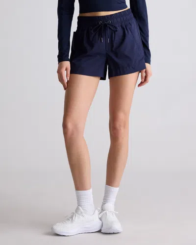Quince Women's Micro Ripstop Mid-rise Short In Deep Navy