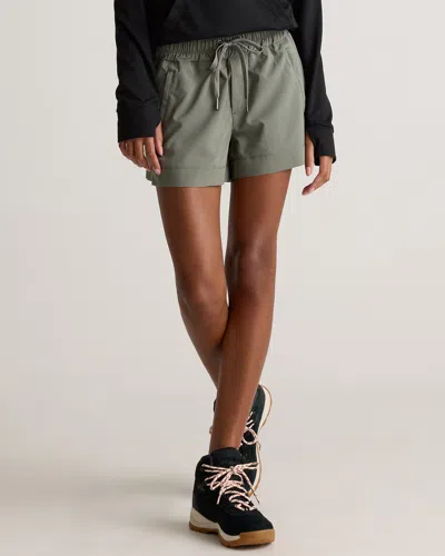Quince Women's Micro Ripstop Mid-rise Short In Heritage Olive