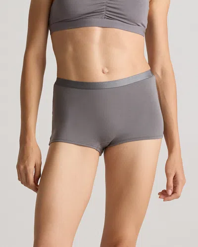 Quince Women's Micromodal Boyshort In Grey
