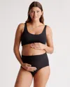 Quince Women's Micromodal Maternity & Postpartum Bralette In Black