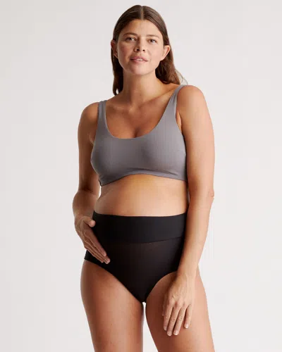 Quince Women's Micromodal Maternity & Postpartum Bralette In Grey