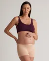 Quince Women's Micromodal Maternity & Postpartum Bralette In Syrah