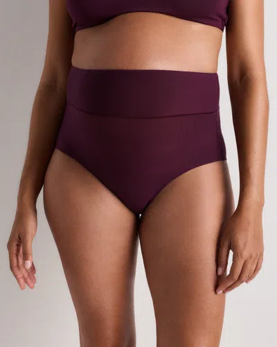 Quince Women's Micromodal Maternity & Postpartum Brief In Purple