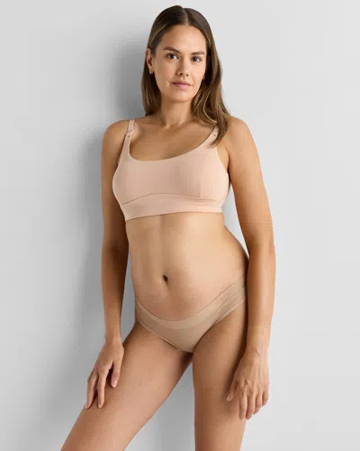 Quince Women's Micromodal Nursing Bra In Sand