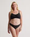 Quince Women's Micromodal Ruched Bralette In Black