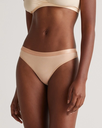 Quince Women's Micromodal Thong In Warm Sand