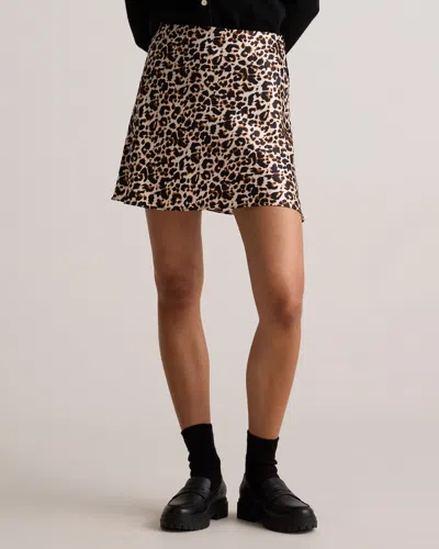 Quince Women's Mini Skirt In Leopard