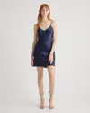 Quince Women's Mini Slip Dress In Navy