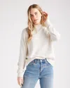 Quince Women's Mockneck Sweater In Ivory