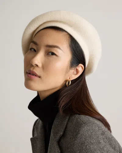 Quince Women's Mongolian Cashmere Beret In Ivory