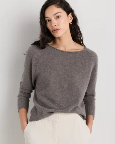 Quince Women's Mongolian Cashmere Boatneck Sweater In Brown