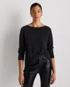 Quince Women's Mongolian Cashmere Boatneck Sweater In Gray