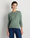 Quince Women's Mongolian Cashmere Boxy Crewneck Sweater In Green
