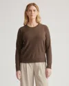 Shop Quince Women's Mongolian Cashmere Crewneck Sweater In Brown