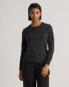 Quince Women's Mongolian Cashmere Crewneck Sweater In Charcoal