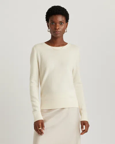 Quince Women's Mongolian Cashmere Crewneck Sweater In Ivory