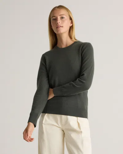 Quince Women's Mongolian Cashmere Crewneck Sweater In Moss