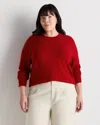 Quince Women's Mongolian Cashmere Crewneck Sweater In Red