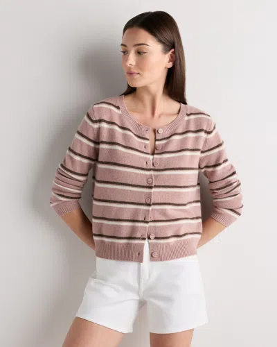 Quince Women's Mongolian Cashmere Cropped Crew Cardigan Sweater In Neutral