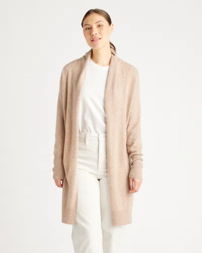 Quince Women's Mongolian Cashmere Duster Cardigan Sweater In Oatmeal