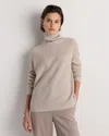 Quince Women's Mongolian Cashmere Fisherman Turtleneck Sweater In Neutral