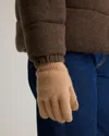 Quince Women's Mongolian Cashmere Gloves In Camel