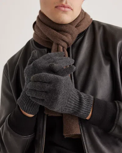 Quince Women's Mongolian Cashmere Gloves In Charcoal
