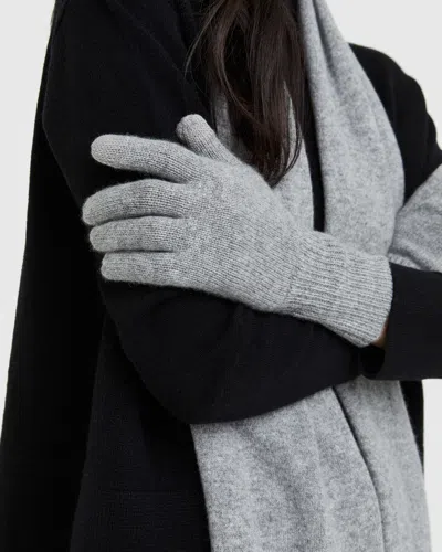 Quince Women's Mongolian Cashmere Gloves In Heather Grey