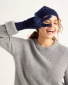 Quince Women's Mongolian Cashmere Gloves In Navy