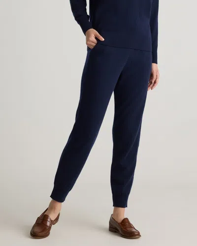 Quince Women's Mongolian Cashmere Joggers In True Navy