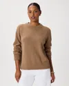 Quince Women's Mongolian Cashmere Oversized Crewneck Sweater In Brown
