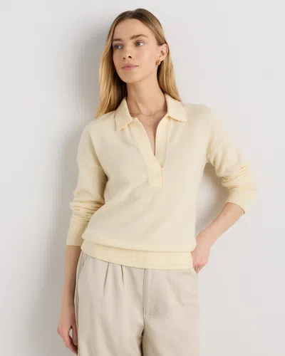 Quince Women's Mongolian Cashmere Polo Sweater
