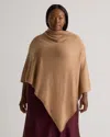 Quince Women's Mongolian Cashmere Poncho In Camel