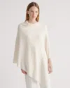Quince Women's Mongolian Cashmere Poncho In Ivory