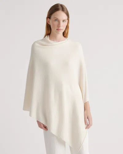 Quince Women's Mongolian Cashmere Poncho In Ivory