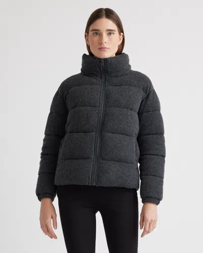 Quince Women's Mongolian Cashmere Puffer Jacket In Charcoal