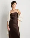Quince Women's Mongolian Cashmere Ribbed Wrap In Neutral