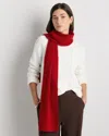 Quince Women's Mongolian Cashmere Scarf In Red
