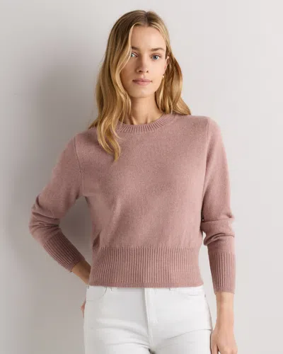 Quince Women's Mongolian Cashmere Shrunken Crewneck Sweater
