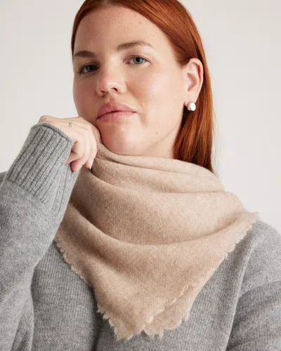 Quince Women's Mongolian Cashmere Square Scarf In Brown
