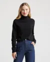 Quince Women's Mongolian Cashmere Sweater In Black