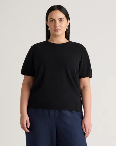 Quince Women's Mongolian Cashmere T-shirt In Black