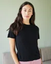 Quince Women's Mongolian Cashmere T-shirt In Black