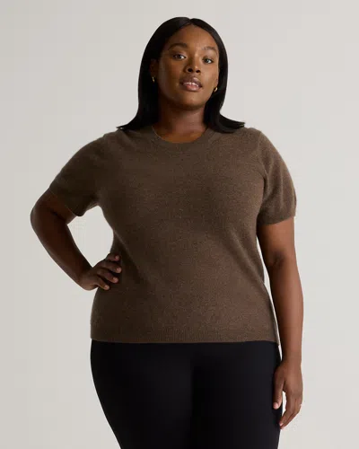 Quince Women's Mongolian Cashmere T-shirt In Brown