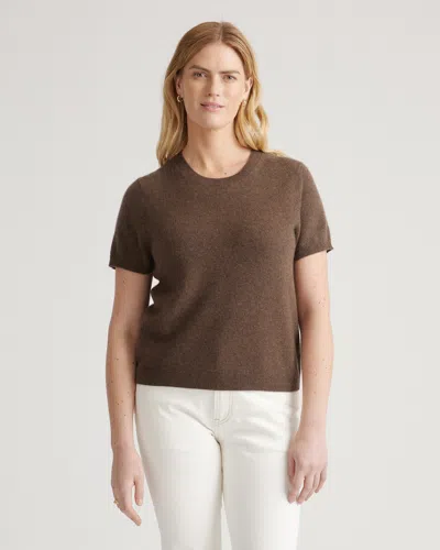 Quince Women's Mongolian Cashmere T-shirt In Brown