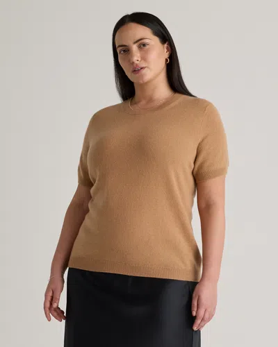 Quince Women's Mongolian Cashmere T-shirt In Camel