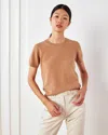 Quince Women's Mongolian Cashmere T-shirt In Camel