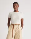 Quince Women's Mongolian Cashmere T-shirt In Ivory